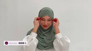 Al Amira Cross With Attached Undercap From Tulip Fashion
