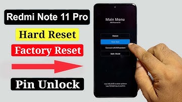 Xiaomi Redmi Note 11 Pro 5G Hard Reset | Screen Lock Bypass | Without PC