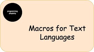 Macros For Text Based Languages