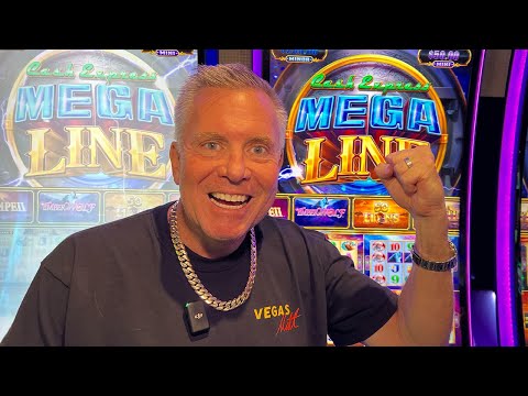 Brand New Mega Line Slot Machine Takes Us For A Ride!