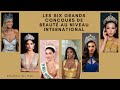 Les six grands concours de beaut au niveau international