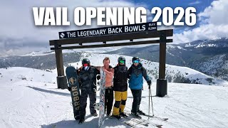 What It’s like Snowboarding Vail Opening Day