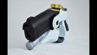3D printed Mercy Caduсeus blaster prop. Assembling and painting work.
