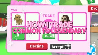 roblox: HOW I TRADE FROM COMMON TO LEGENDARY IN ADOPT ME [ SHORT VERSION ]