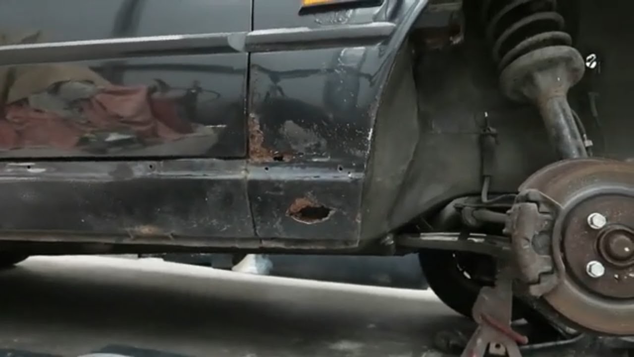 How to repair an old damaged wing. My BMW E30 325i wing repair