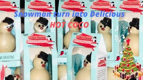 Trader Joe’s HOT COCOA SNOWMAN review! hot coco recipe