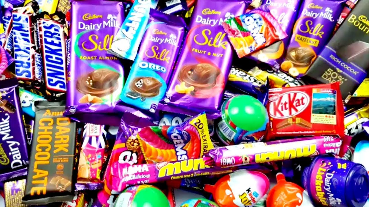много конфет, много шоколада