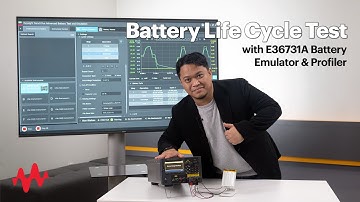 #Battery Life Cycle #Test With Keysight’s E36731A Battery Emulator & Profiler