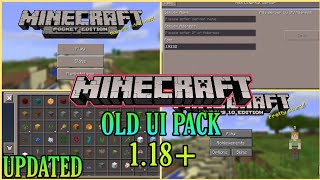 Old Pocket UI for Minecraft PE 1.8.1/1.9