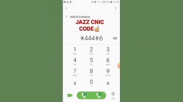 cnic chek sim number code #cnic #frc #jazz