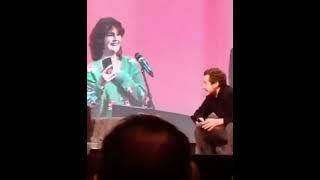 Gaten crashing the German cc panel with Joseph Quinn