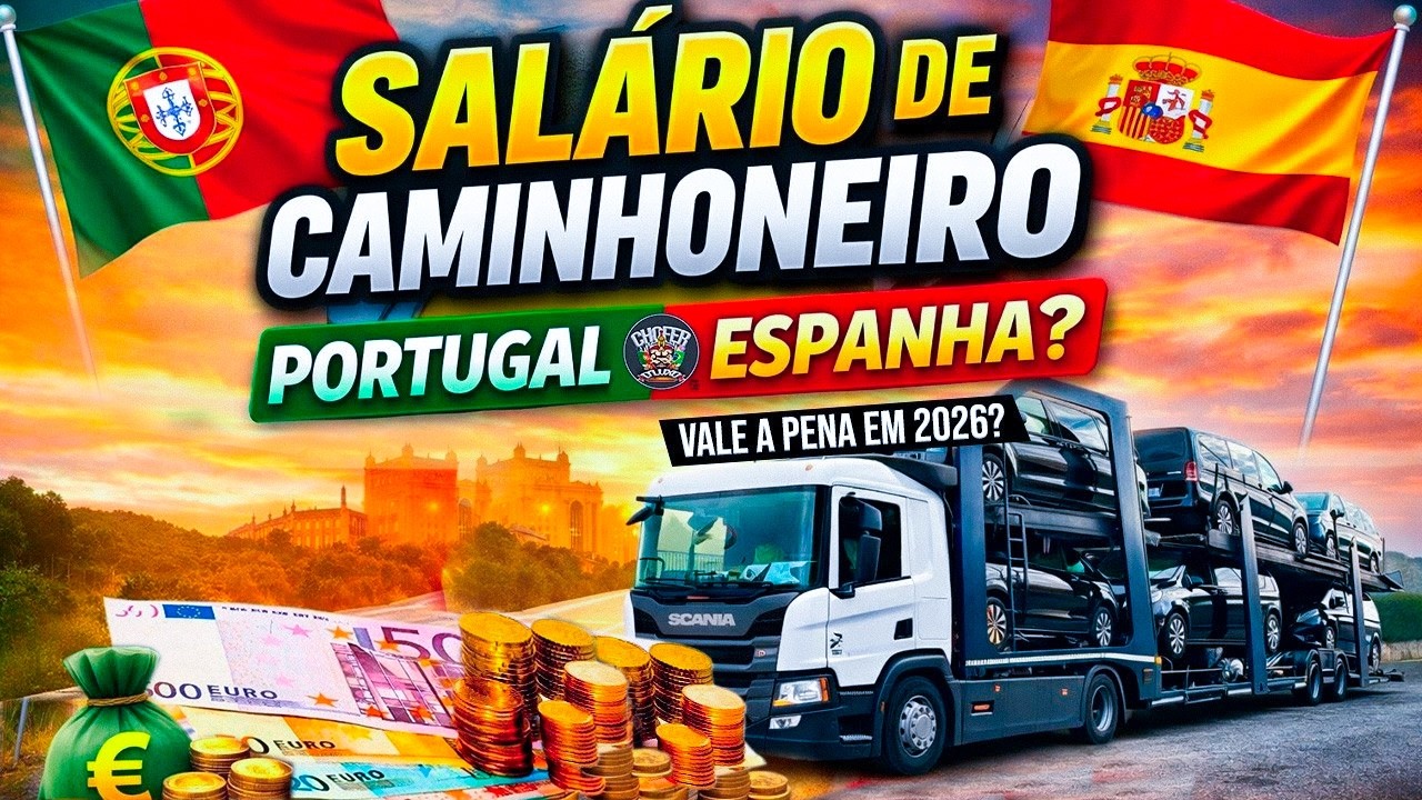 SALÁRIO DE CAMINHONEIRO NA EUROPA( Espanha e Portugal) VALE A PENA SAIR DO BRASIL?