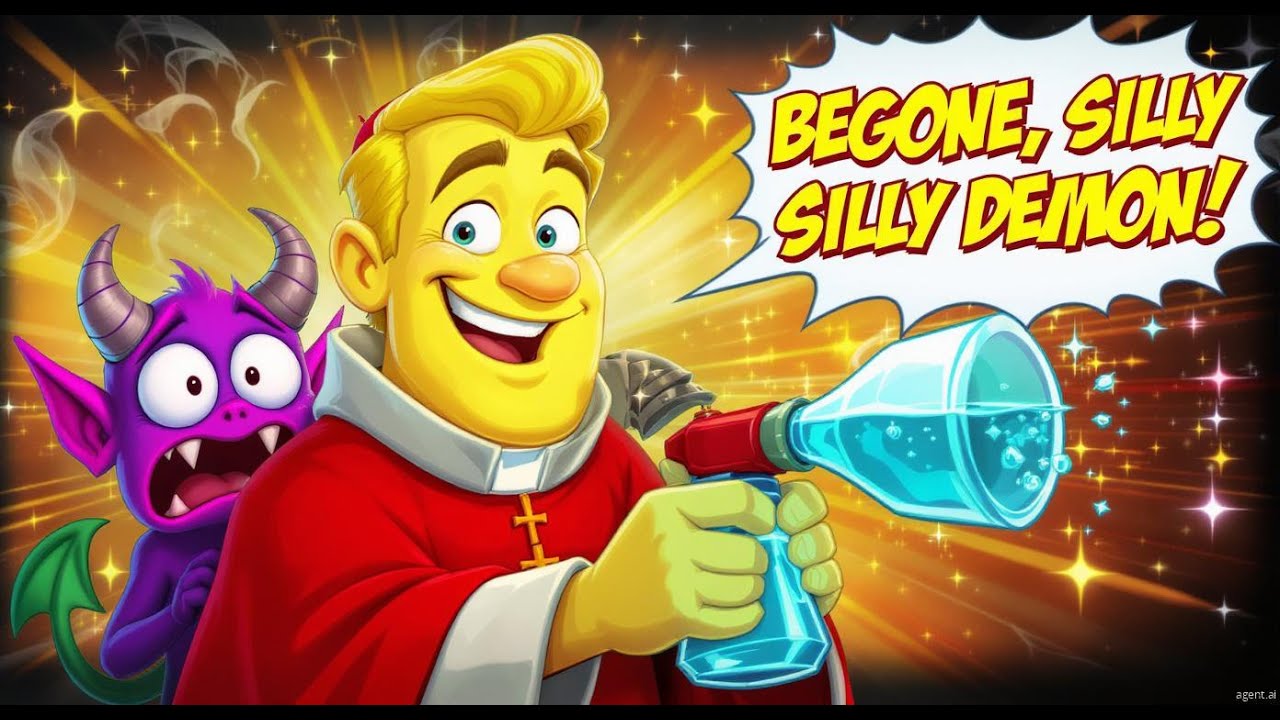 Весёлый священник изгоняет демона с помощью юмора! 