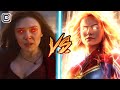 Captain Marvel Vs Scarlet Witch | Avengers Endgame Superhero Showdown In Hindi | BlueIceBear