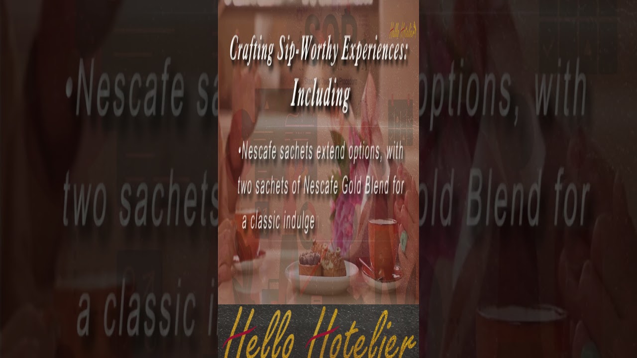 Preparing and setting up coffee and tea making 