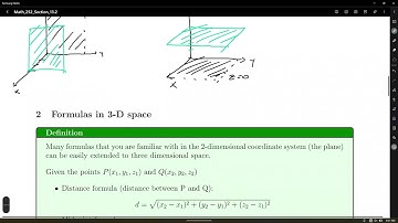Math 252 Section 13.2: Vectors in Three Dimensions (Summer 2024)