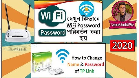 How to change wifi name and password in a minute (TP-LINK) 2020 || SadmaN.RoktiM786z