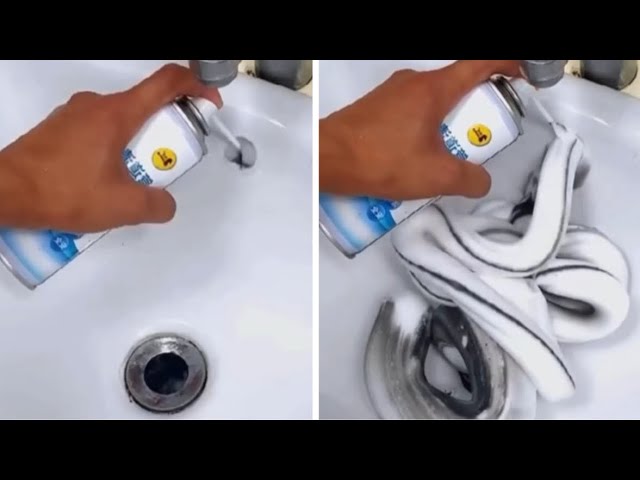 Dieser Schaum reinigt dein Waschbecken in Sekunden!😱