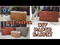 How to make basket out of newspapers/ How to make paper basket