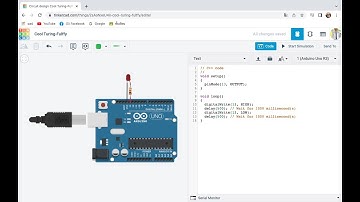Basic Arduino on TinkerCAD EP.1 Blink an LED จำลองการต่อวงจรไฟกระพริบออนไลน์💻