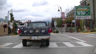 Driving In Creston Bc Canada - Downtown Area - Small Town British Columbia - Kootenay Region