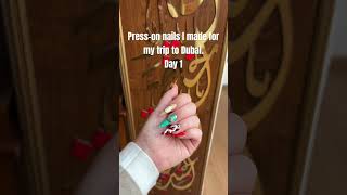Dubai Trip Press On Nails | Day 1