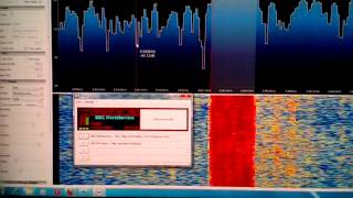 BBC DRM on 5845khz using R820T Dongle and SDRSharp screenshot 3