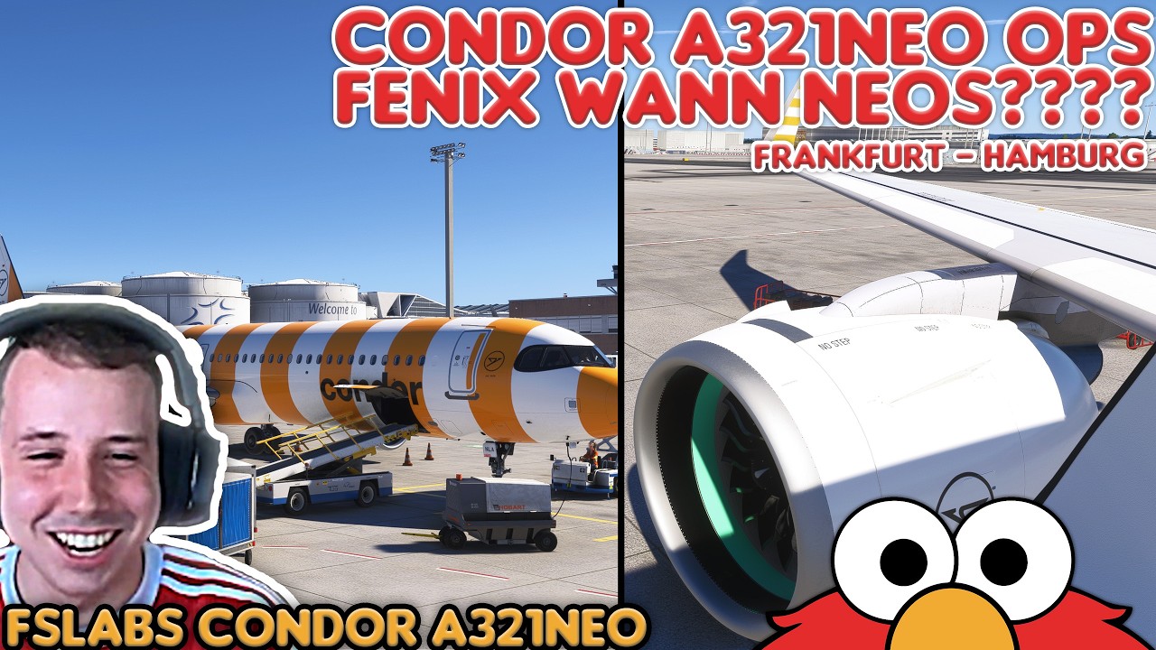 Taugt der FSLABS A321neo noch was? Condor (Virtual) von Frankfurt nach Hamburg