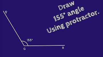 How to draw 155 degree angle using protractor.make 155 degree angle using protractor.shsirclasses.