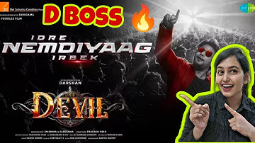 Idre Nemdiyaag Irbek - Lyrical Reaction | The Devil | Darshan | Prakash Veer | B Ajaneesh Loknath