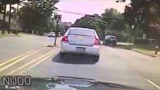 Dramatic footage of NJ off-duty officer chasing down vehicle on foot