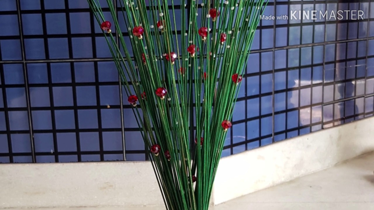Home decorative using waste materials/reuse broom stick/diy decorative/