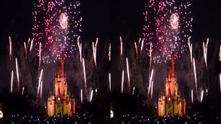 Wishes Nighttime Spectacular - 2013 - in 3D Side By Side and VR - Magic Kingdom