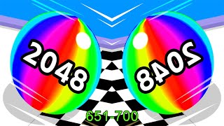 Ball Run 2048 Android iOS Gameplay (Level 651-700)