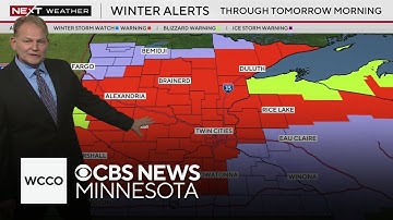 Snow accumulating as winter storm moves through Minnesota
