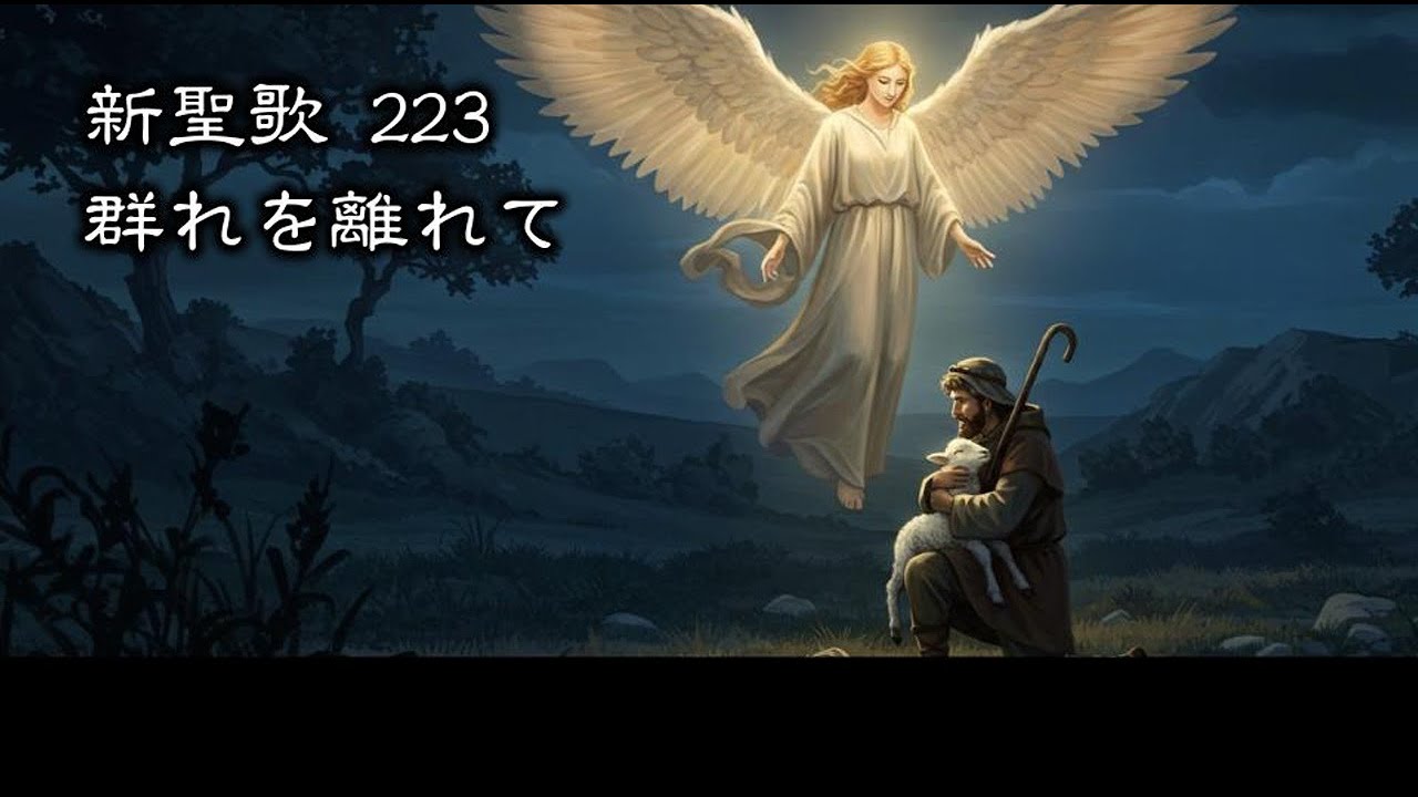 耳で読む聖書 】新聖歌 223 群れを離れて ( 歌詞付 ) - YouTube