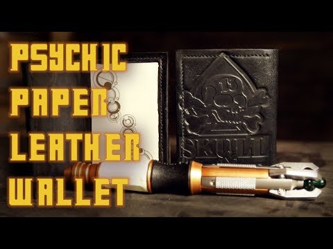 Leather Psychic Paper Wallet | Travel Like a Timelord