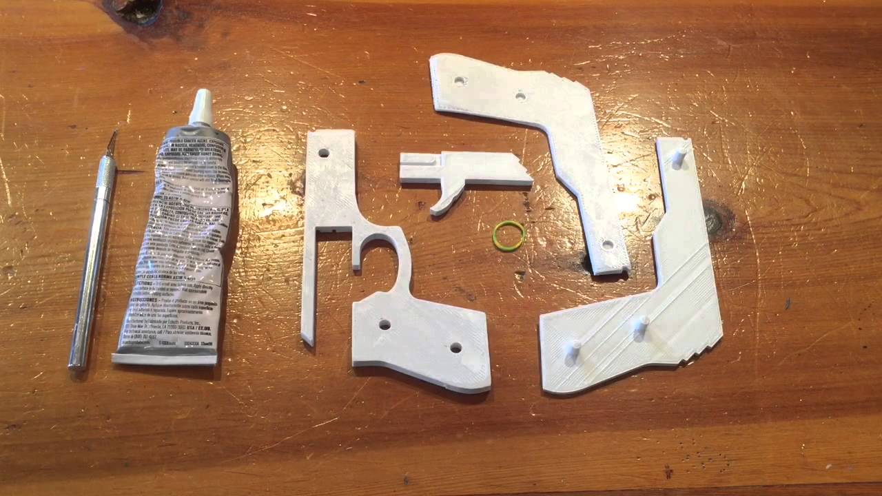 3D Printing a Rubber Band Gun - YouTube