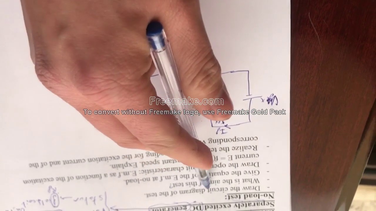 ex1 separately excited dc generator - no load test