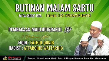 Rutinan Malam Sabtu | Pembacaan Maulidurrasul SAW di RKM Bawahan Pasar Kec. Mataraman | 10/10/2025