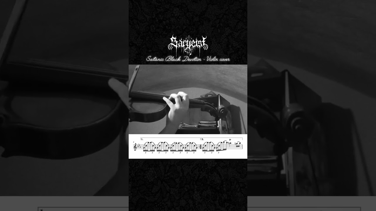 Sargeist - Satanic black Devotion (violin cover) 