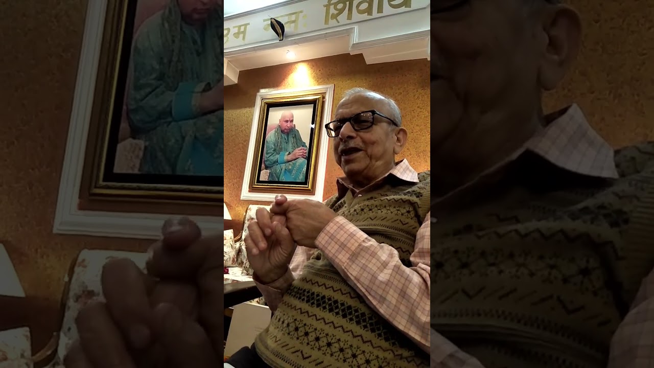 Respected Old Sangat Dr Mahendra Nath Sir at Baddi Mandir. JAI GURUJI MAHARAJ 🙏