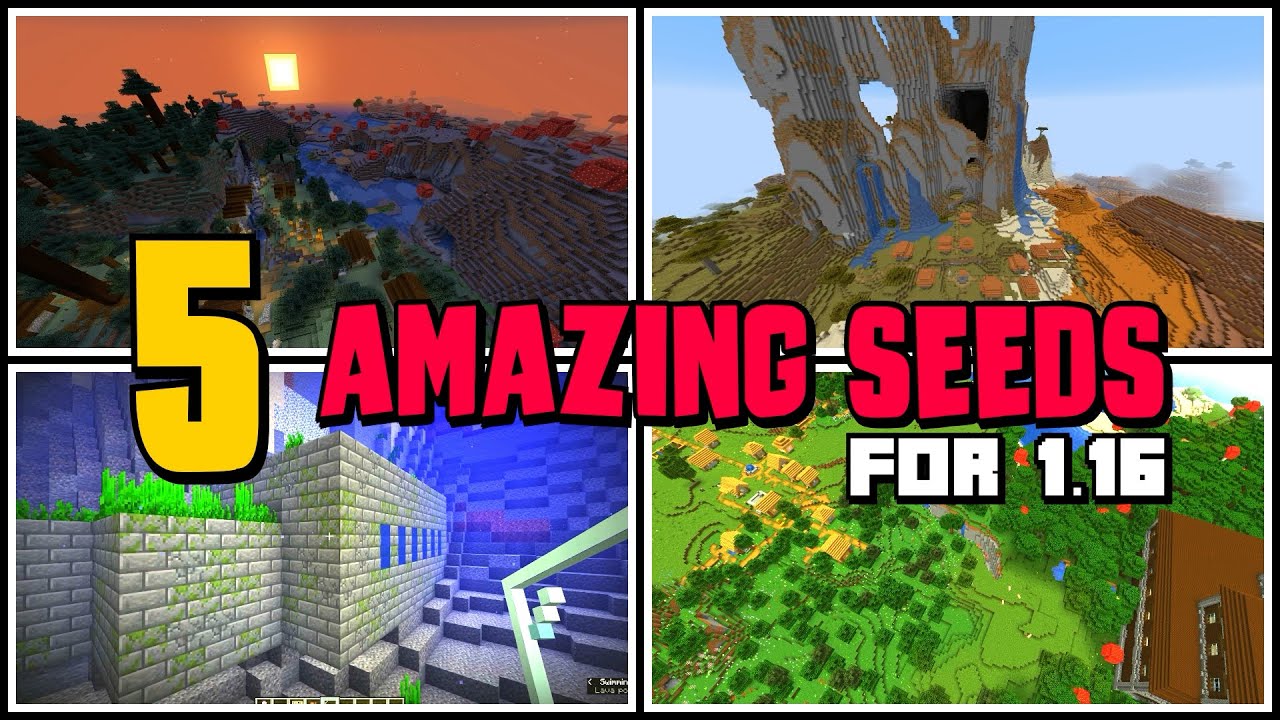 TOP 5 BEST NEW SEEDS for Minecraft 1.16 Nether Update