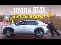 Toyota bz4x quelle distance peuton parcourir avec 0 de batterie 