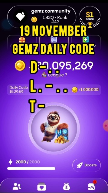 Today's Gemz daily code | gemz daily code 19-20 November | 19-20 ...