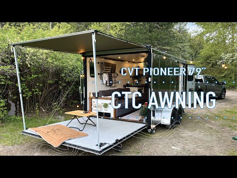CVT Awning on our 7x14 Cargo Trailer Conversion BRCo