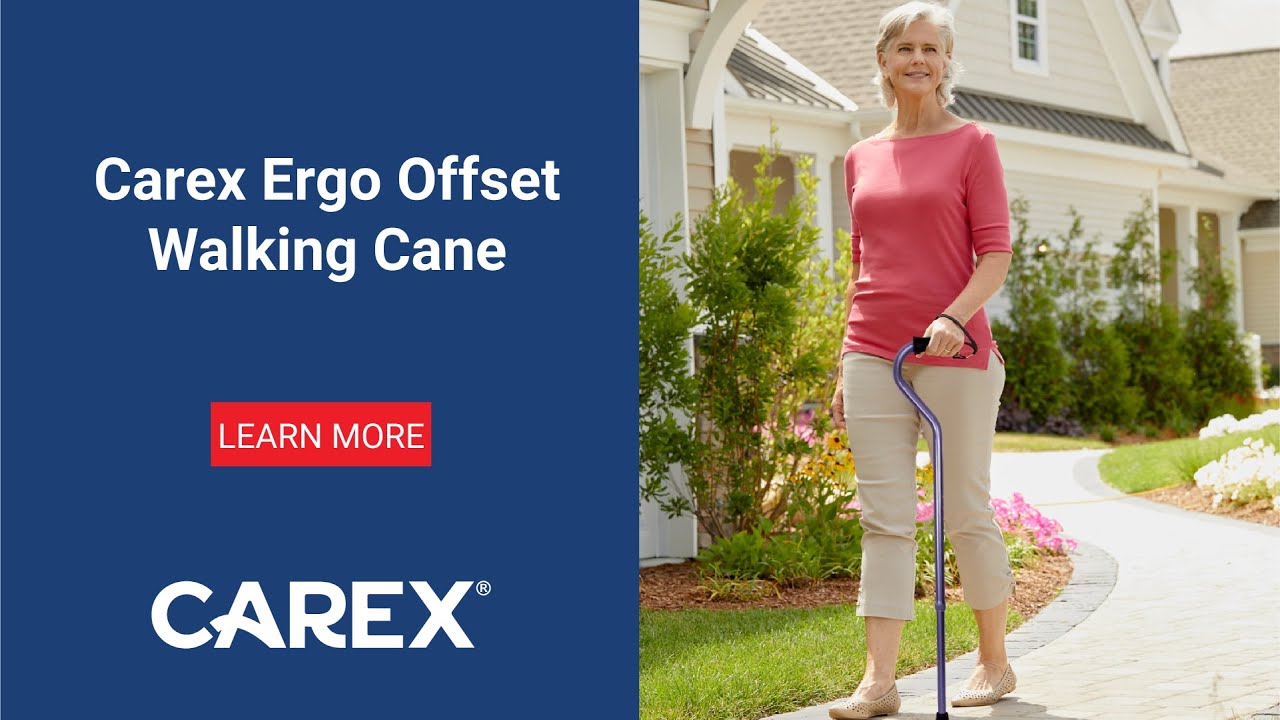 Carex Ergo Offset Walking Cane