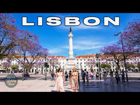 Lisbon in Bloom 🌸 Portugal's Most Beautiful Spring Walk 4K Ultra HD thumbnail