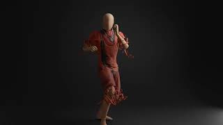 MoCap Cloth Simulation in Blender