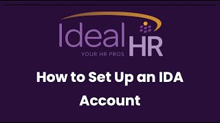 How to Set Up an IDA Account